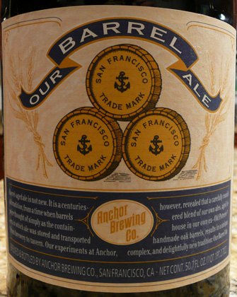 Anchor's Our Barrel Ale. We had an opportunity to try OBA last night at 