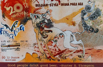 Flying Dog Raging Bitch label